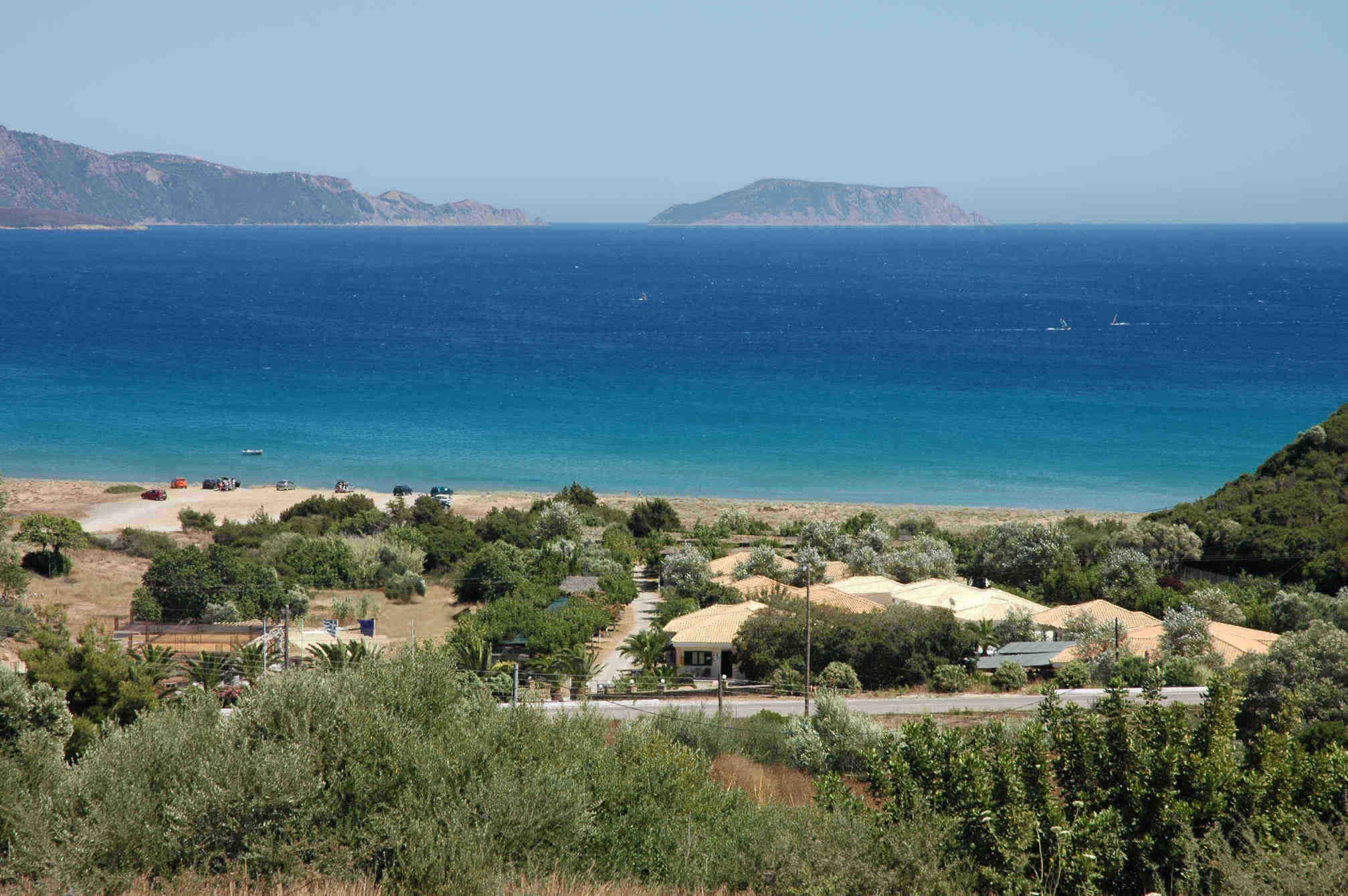 panoramic photo camping finikes