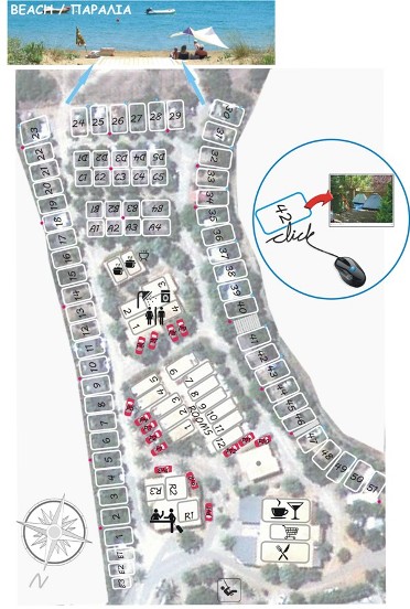 Camping Finikes Ground plan